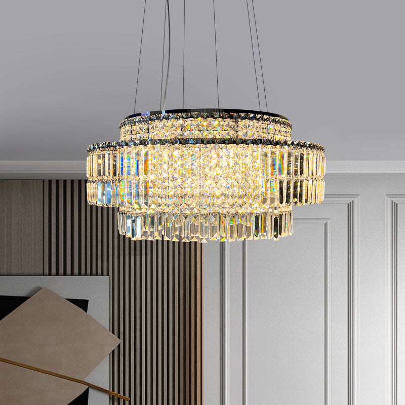 Clear Crystal chandelier - Clara Bay for dining room view 2