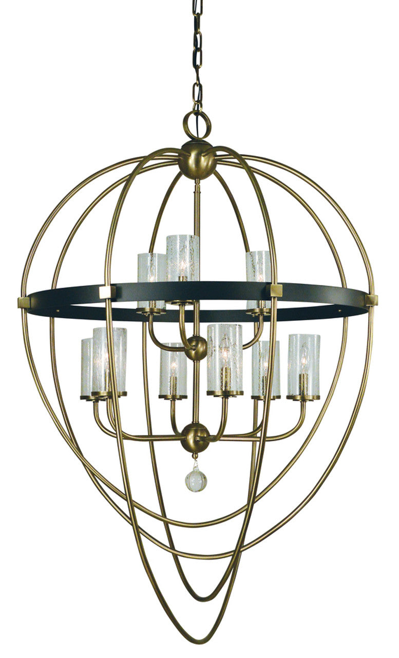 Clear Crystal chandelier - Riven Ray for dining room view 2