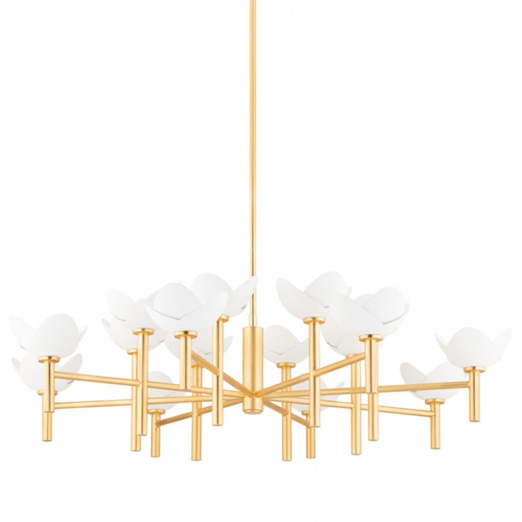 Brass Brass chandelier - Della Meadow for dining room view 7