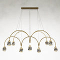 Brass Crystal chandelier - Kaia Ray for dining room view 1