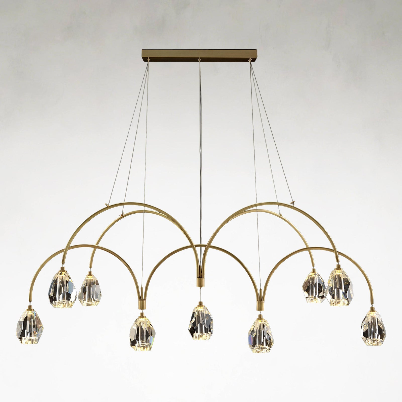 Brass Crystal chandelier - Kaia Ray for dining room view 1