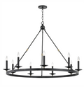 Brass Brass Candle chandelier - Haven Dawn for dining room view 1