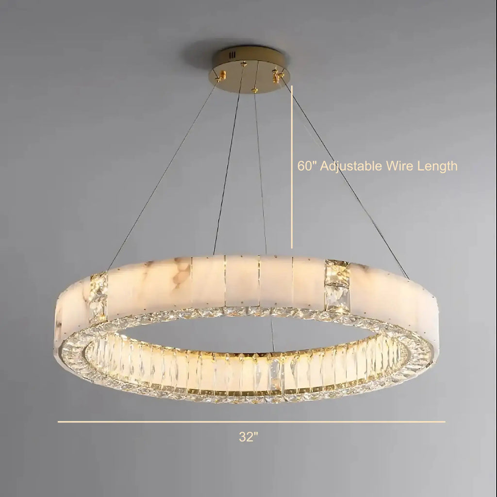 Clear Crystal chandelier - Tessa Lane for dining room view 10
