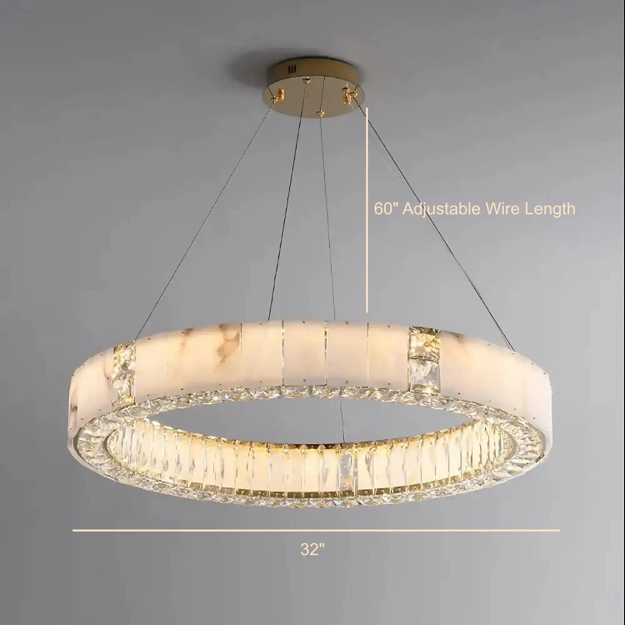 Clear Crystal chandelier - Tessa Lane for dining room view 10