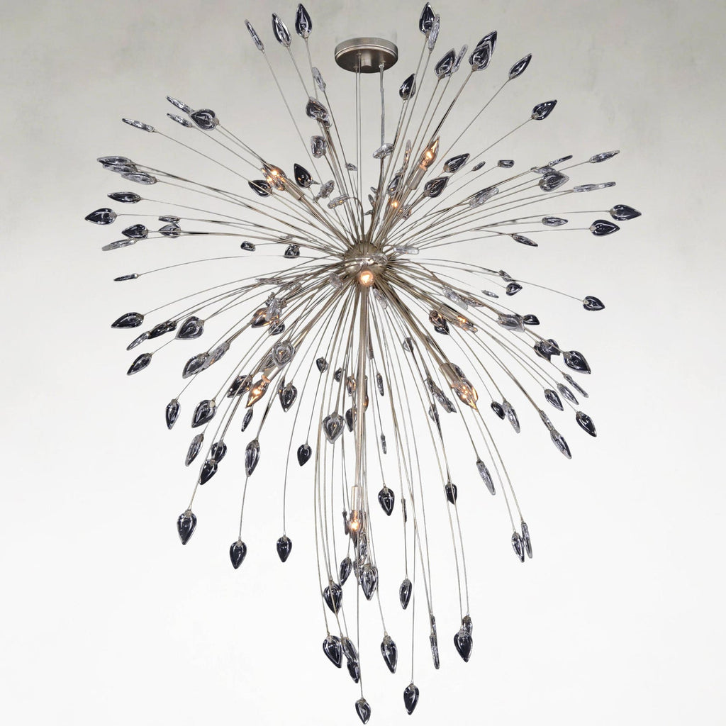 Crystal Linear chandelier - Livia Stone for dining room view 1