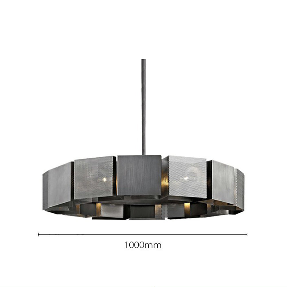 Steel Round chandelier - Ivara Bay for dining room view 8