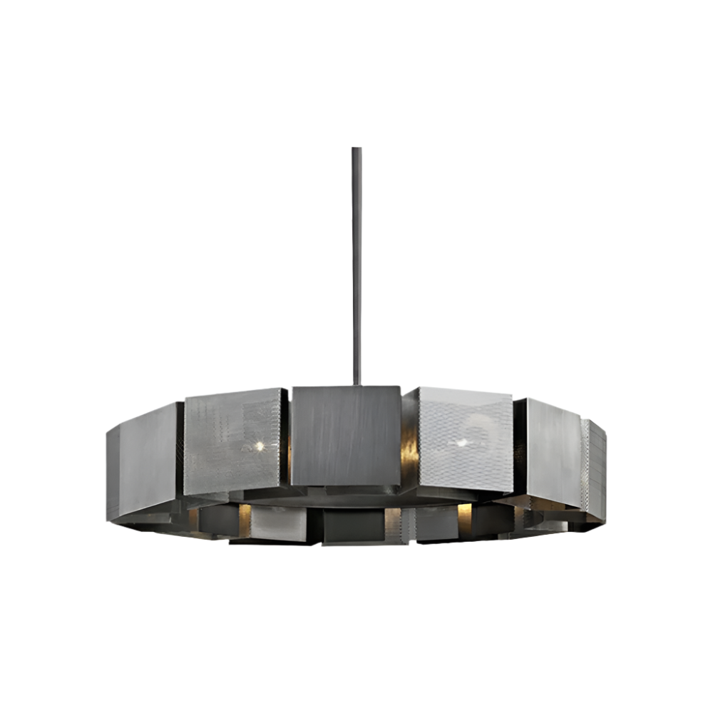 Steel Round chandelier - Ivara Bay for dining room view 9