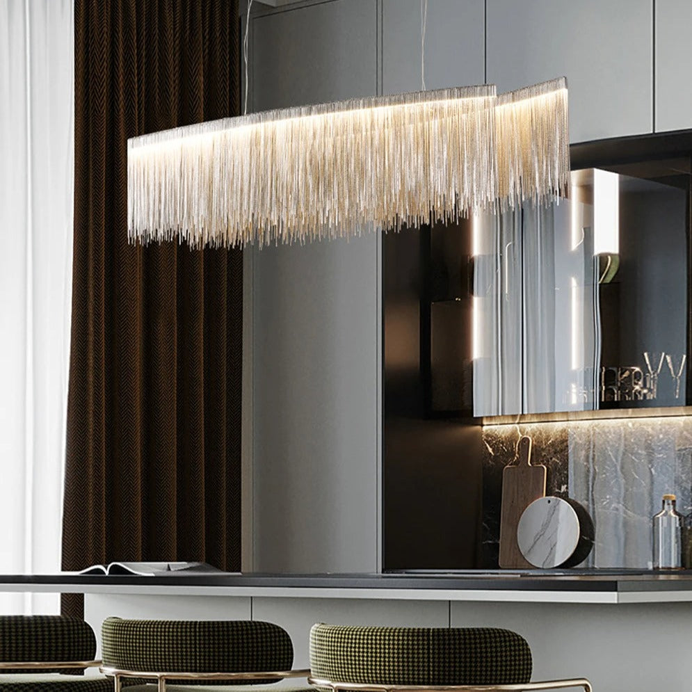 Cadena Steel Tassel Dining Room Light Fixture