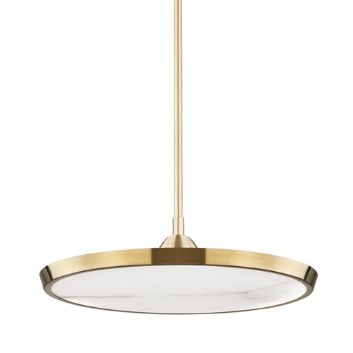 Aerial Pendant, 5-Light, Short Height, Soft Gold, Frosted Glass, 47.5"W (137865-SKT-SHRT-84-FD0626 4RY9HD)
