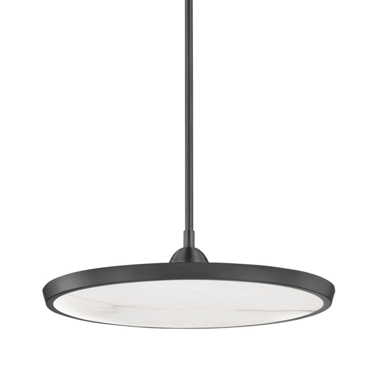 Abacus Pendant, 5-Light, Standard Height, LED, Black, Abacus Cool Grey Glass, 5.5"W (139050-LED-STND-10-YL0668 5CQEUN)