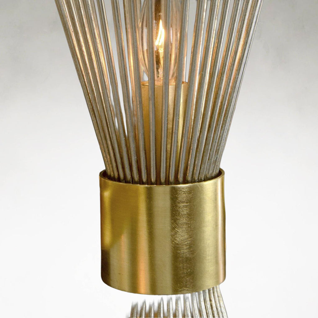 Gold Iron chandelier - Esme Stone for dining room view 5