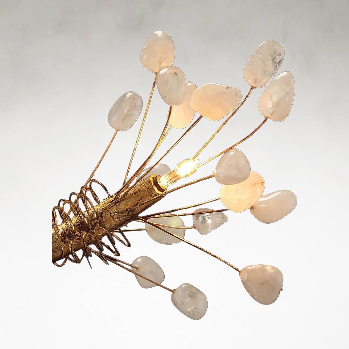 Gold Iron chandelier - Ansel Ray for dining room view 4
