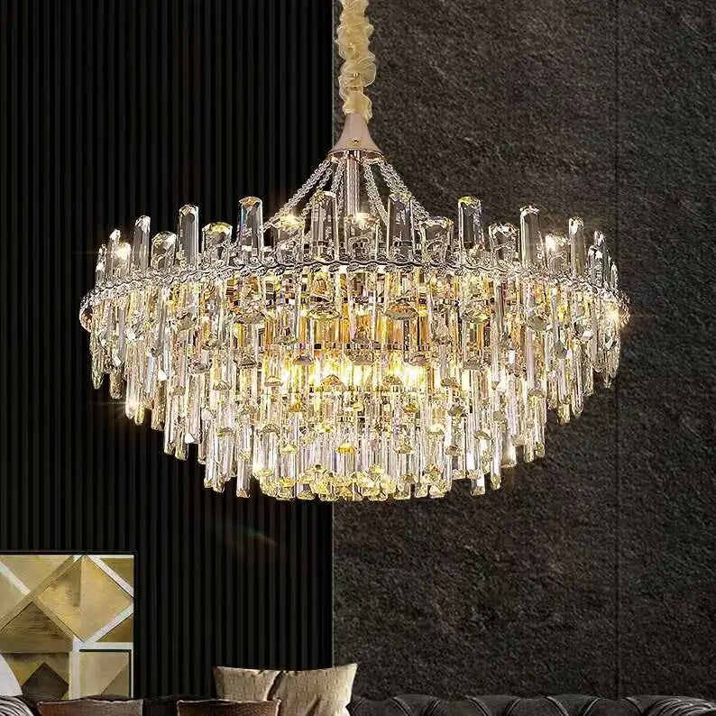 Clear Crystal chandelier - Maia Bay for dining room view 2