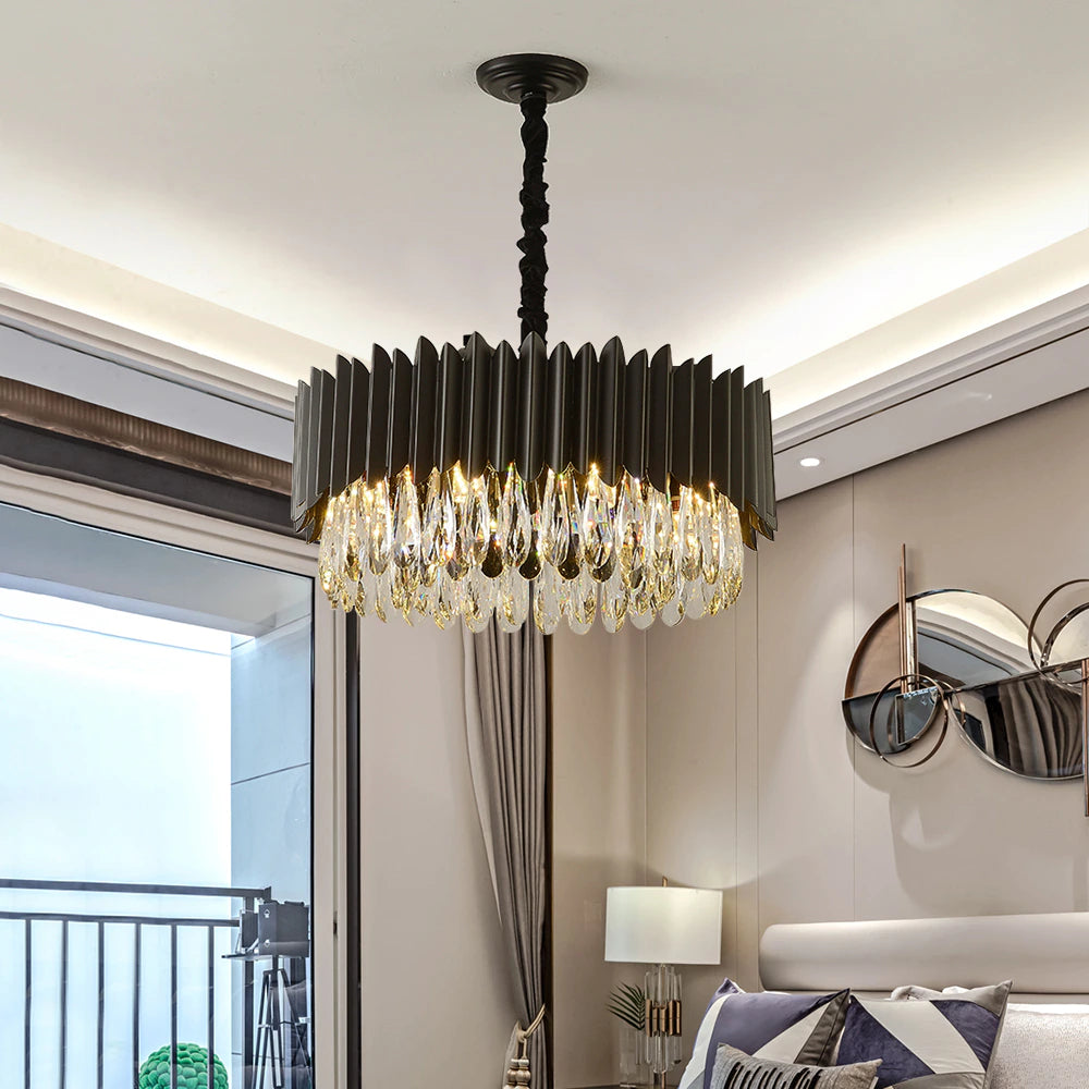 Clear Crystal chandelier - Talia House for dining room view 4