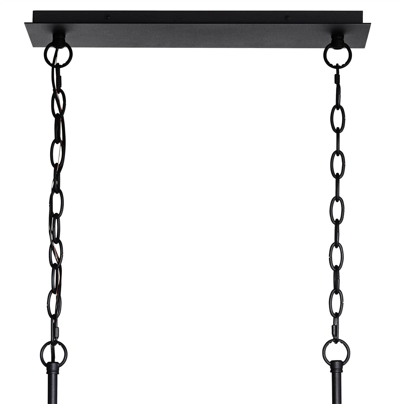 Black Crystal Linear chandelier - Vela Lane for dining room view 6
