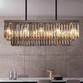 Black Crystal chandelier - Willa Court for dining room view 1