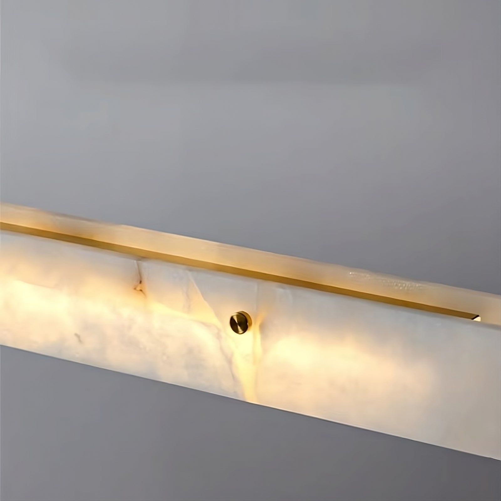 Natural Steel Linear chandelier - Zinnia Lane for dining room view 5