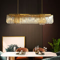 Gold Crystal chandelier - Sabine Court for dining room view 1