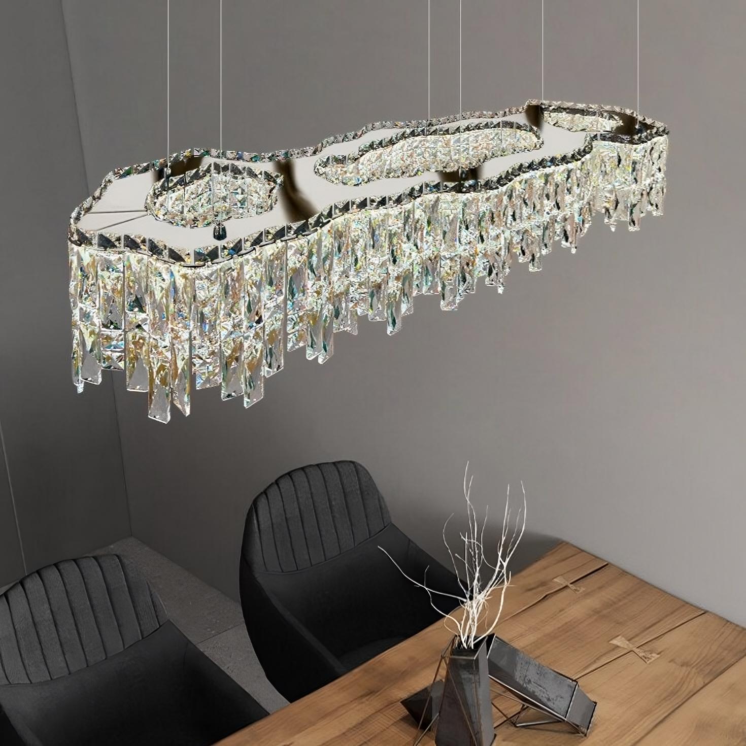 Crystal chandelier - Viola Bay for dining room view 3