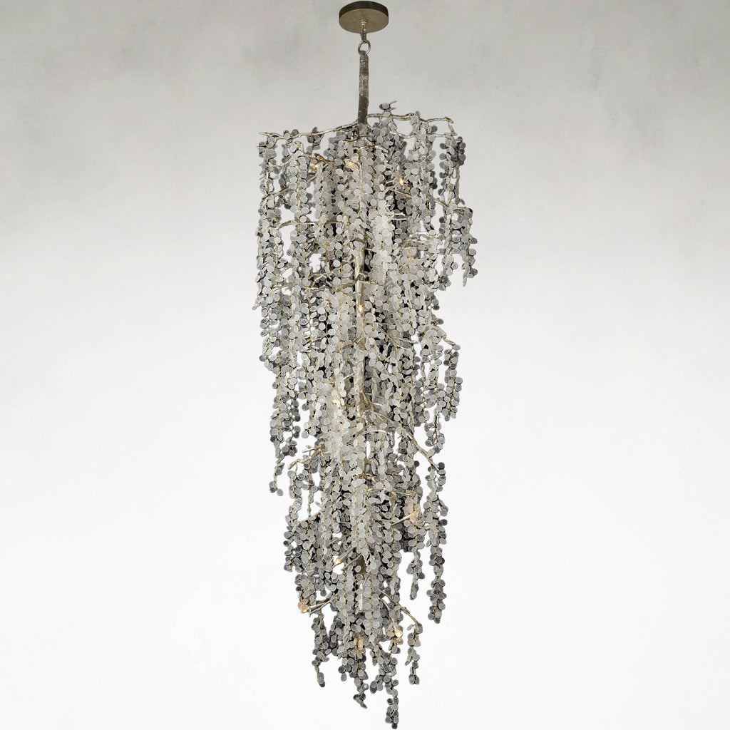 Clear Crystal chandelier - Bexley Stone for dining room view 1