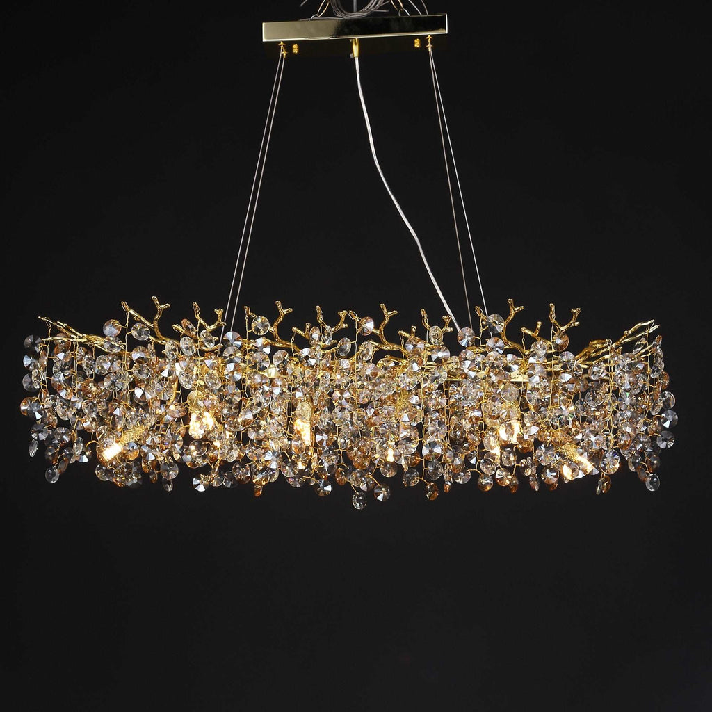 Clear Crystal chandelier - Xara Lane for dining room view 3