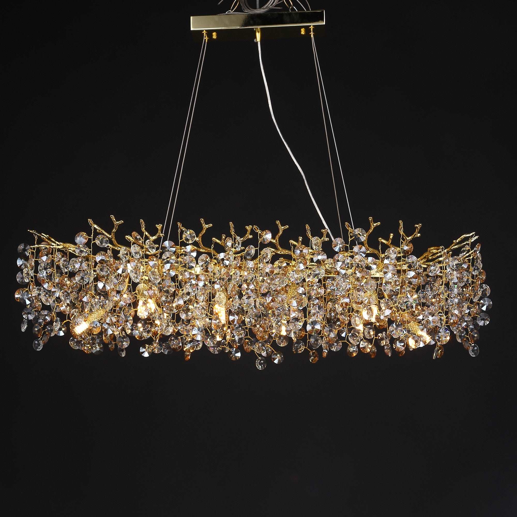 Clear Crystal chandelier - Xara Lane for dining room view 3