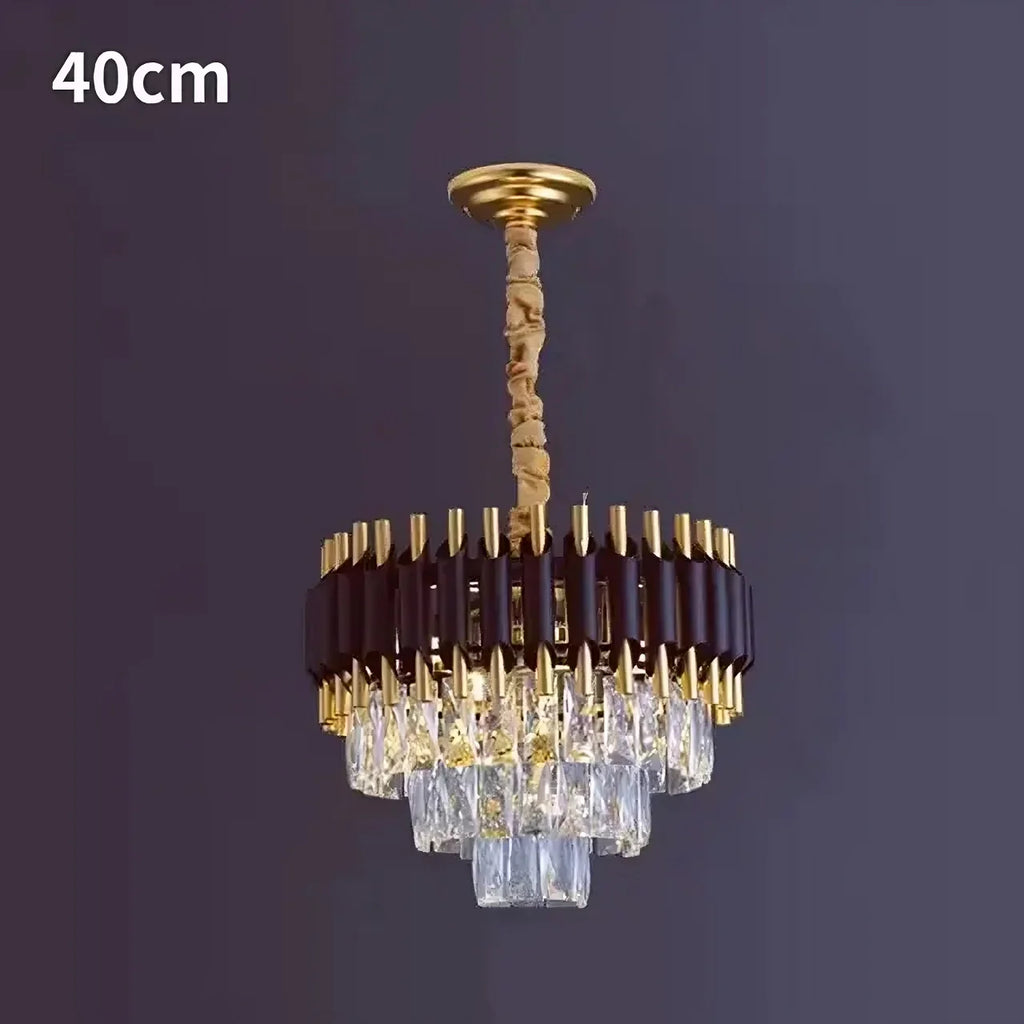 Crystal Round chandelier - Tessa House for dining room view 8