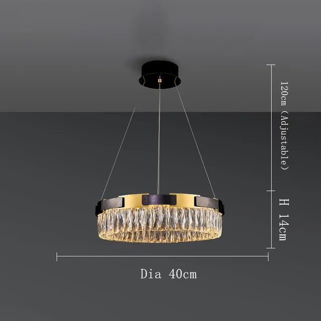 Clear Crystal chandelier - Kora Bay for dining room view 7