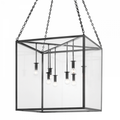 Plume Pendant, 1-Light, Standard Height, LED, Black Frame & Canopy, Soft Gold Plume, 14.7"W (135006-LED-STND-10-84 531P4F)