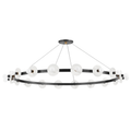 Bronze Alabaster Candle chandelier - Ansel Peak for dining room view 1