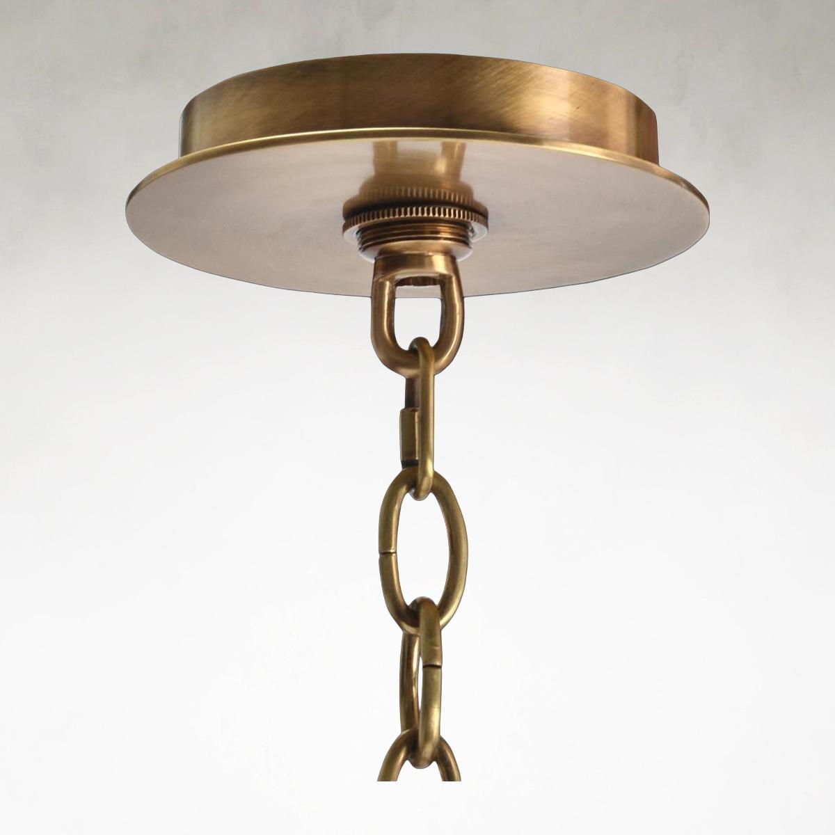Brass Acrylic Linear chandelier - Yule Stone for dining room view 6