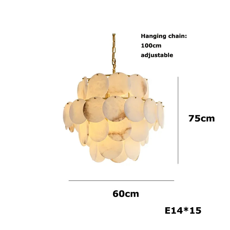 Brass Brass chandelier - Seren House for dining room view 8
