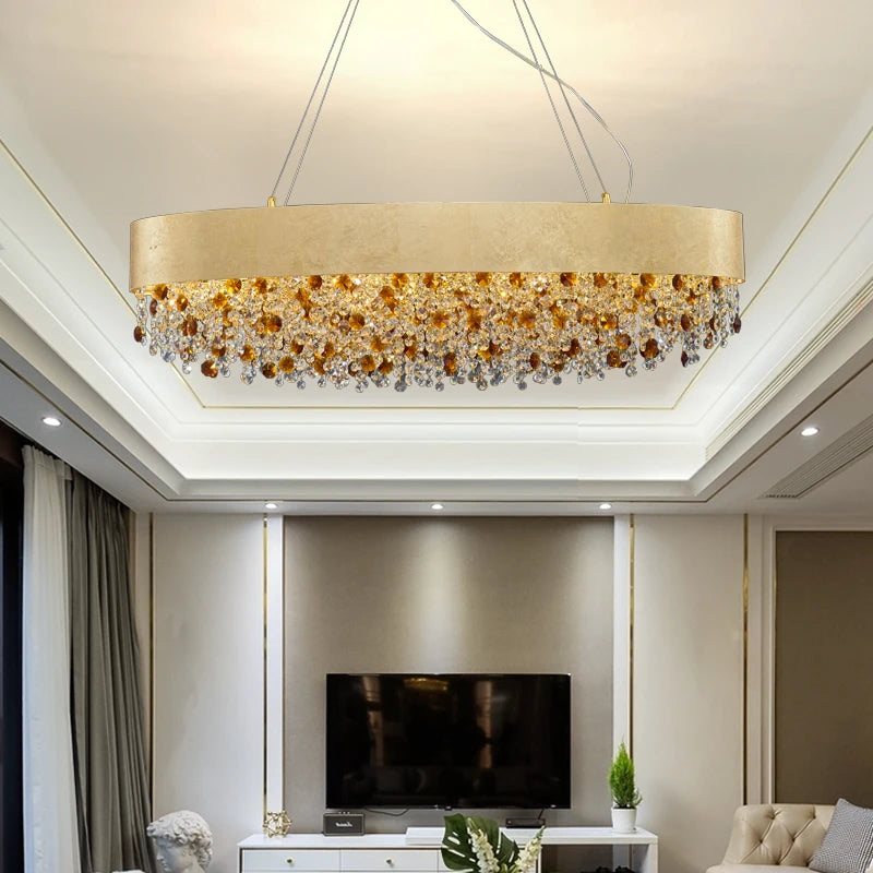 Clear Crystal chandelier - Eden Lane for dining room view 3