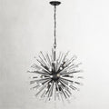 Bronze Alabaster chandelier - Nola Court for dining room view 1