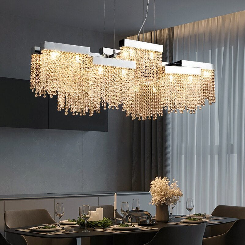 Crystal chandelier - Zora Bay for dining room view 2