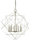 Black Brass Round chandelier - Tova Ray for dining room view 1