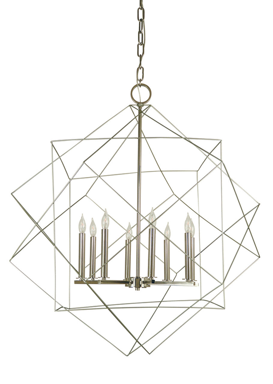 Black Brass Round chandelier - Tova Ray for dining room view 1