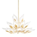 Clear Glass Candle chandelier - Viana Dawn for dining room view 1