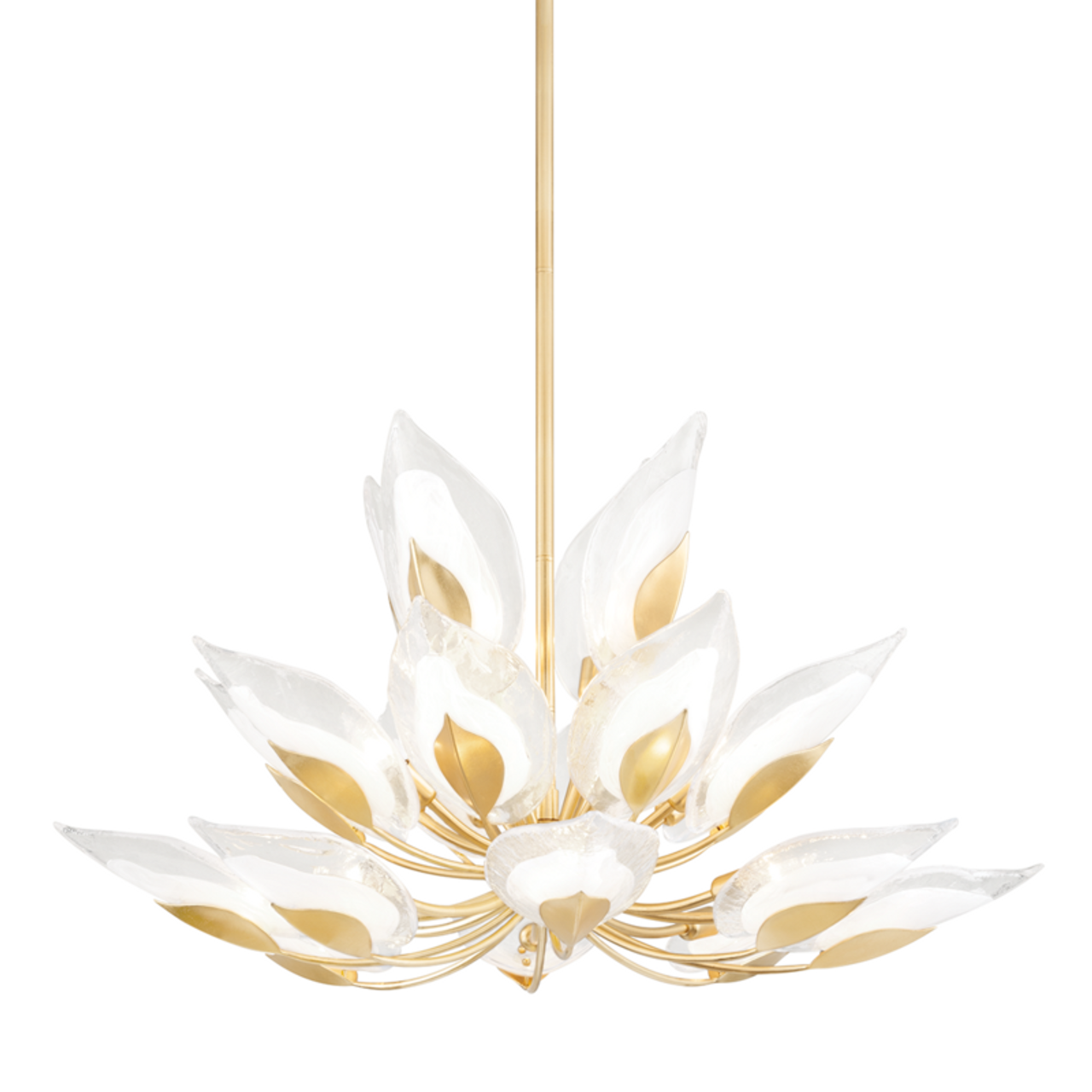 Clear Glass Candle chandelier - Viana Dawn for dining room view 1