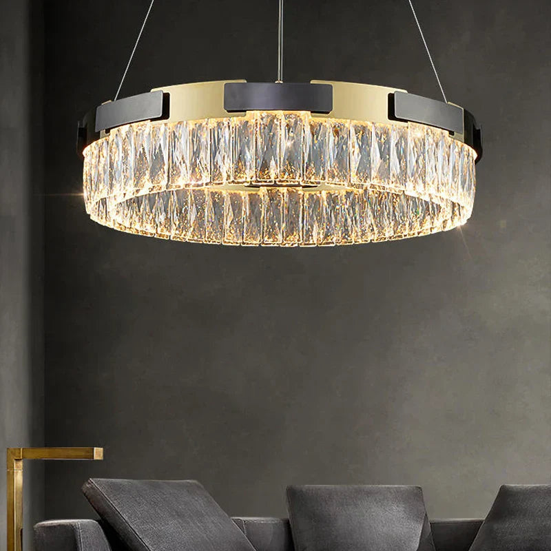 Clear Crystal chandelier - Kora Bay for dining room view 3