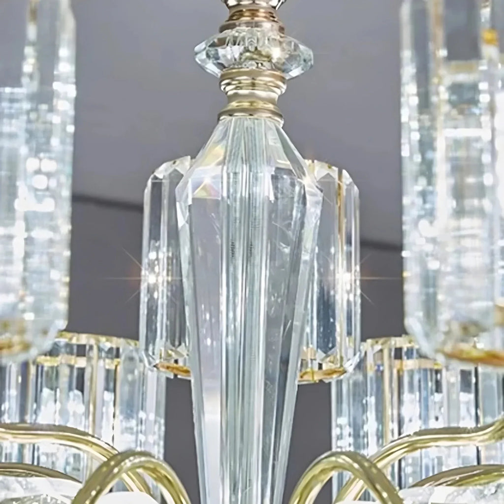 White Crystal chandelier - Winslow House for dining room view 9
