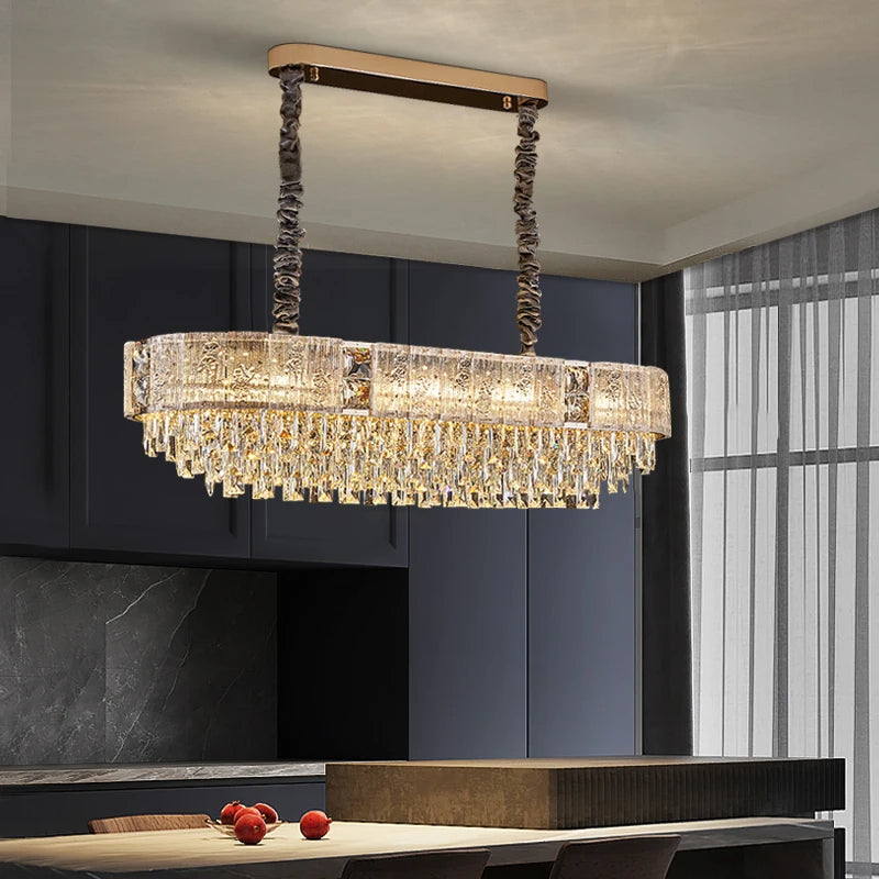 Clear Crystal chandelier - Arden Lane for dining room view 4