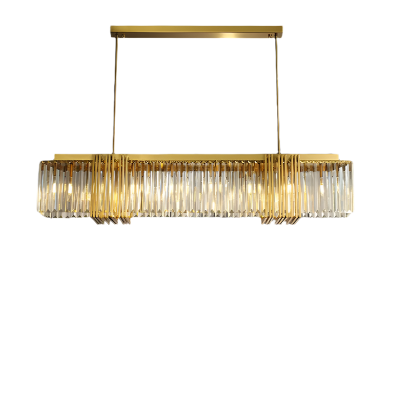 Gold Crystal chandelier - Sabine Court for dining room view 9
