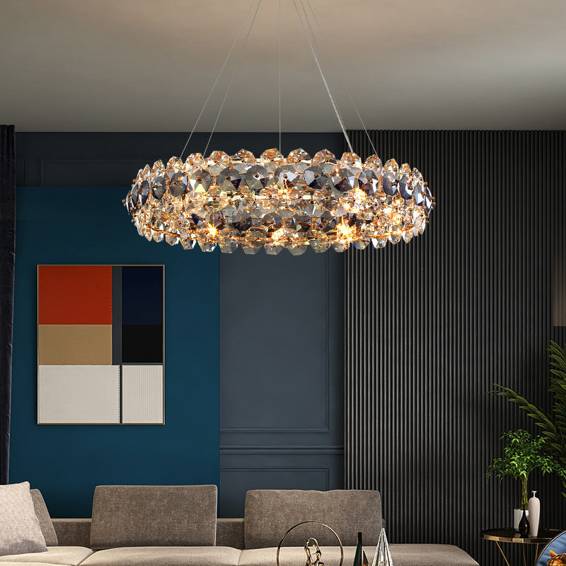 Clear Crystal chandelier - Petra Court for dining room view 2