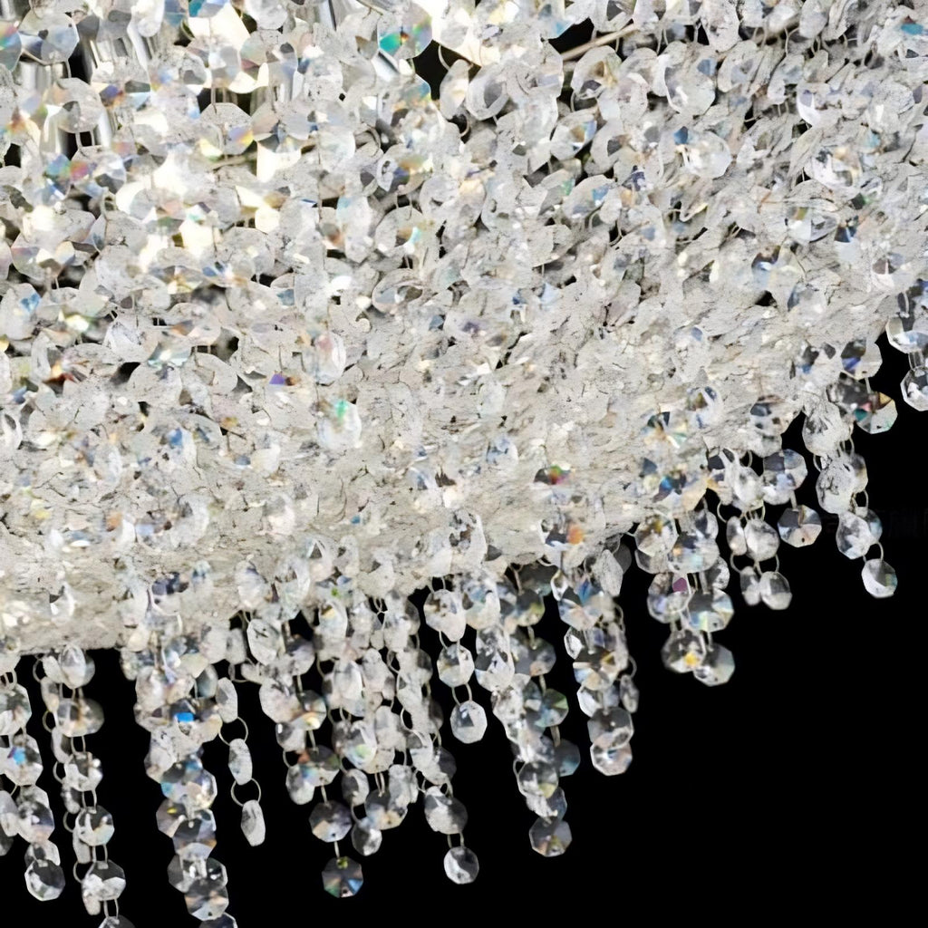 Clear Crystal chandelier - Finch Lane for dining room view 4