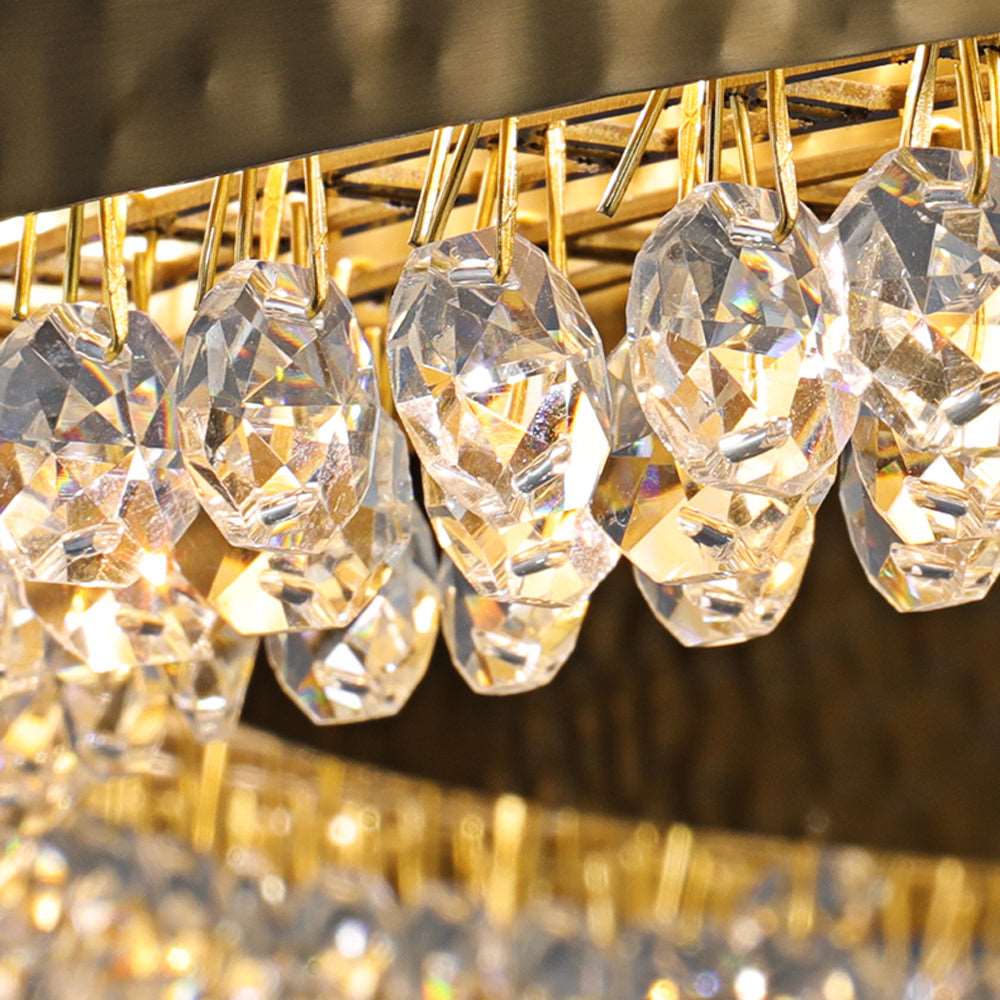 Crystal Round chandelier - Avon House for dining room view 2
