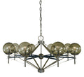 Polished Nickel Glass chandelier - Aria Ray for dining room view 1