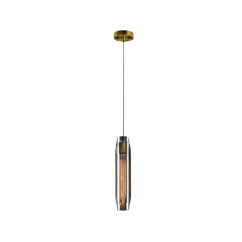 Copper Crystal Linear chandelier - Arden Bay for dining room view 8