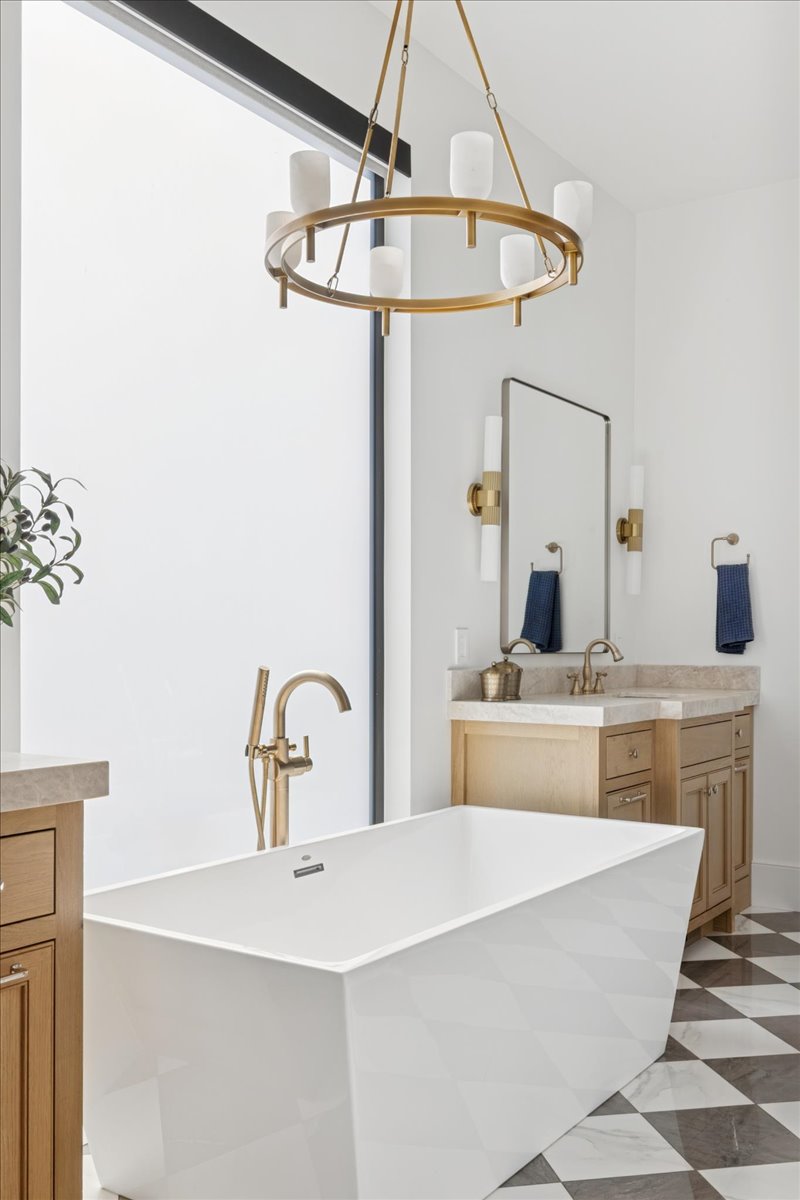 Antique Brass Alabaster chandelier - Gilda Court for dining room view 5