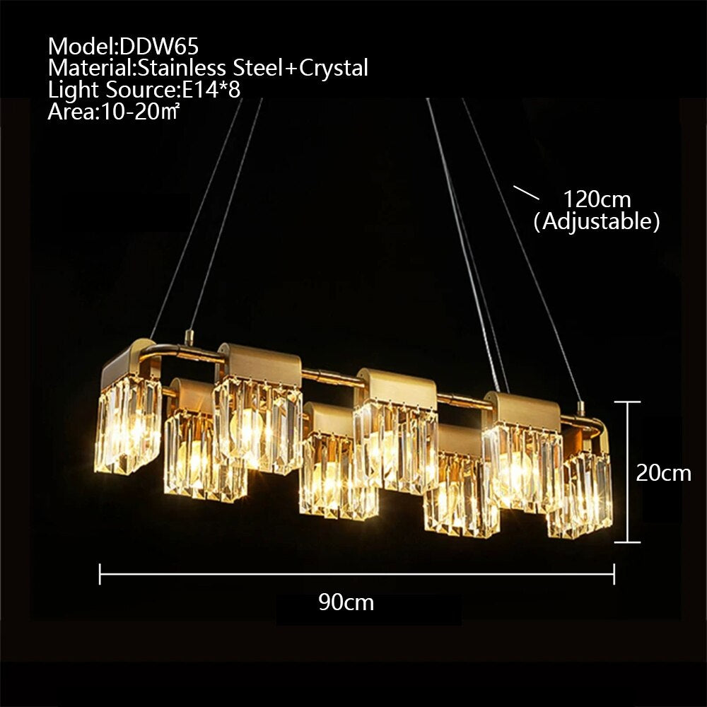 Clear Crystal chandelier - Liora Lane for dining room view 5